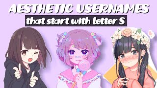 aesthetic usernames that starts with letter quotSquot not taken [upl. by Fannie]