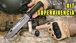 PRUEBO KIT DE SUPERVIVENCIA EN CUCHILLO TÁCTICO K25 THUNDER I [upl. by Honna]