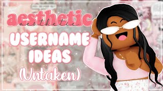 Aesthetic Roblox Username Ideas  2020 Untaken PART 3 [upl. by Zanahs293]