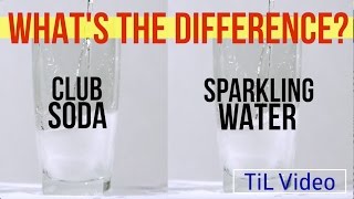 Club Soda vs Sparkling Water Whats the difference [upl. by Huntlee]