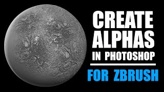 Create Alphas to Use in Zbrush Photoshop Tut [upl. by Yrovi510]