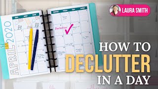 How to Declutter Your Home in ONE DAY  Conquer the Clutter [upl. by Nnyroc280]