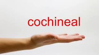 How to Pronounce cochineal  American English [upl. by Kendrick810]