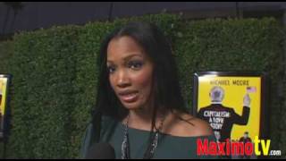 Garcelle Beauvais Interview at quotCAPITALISM A LOVE STORYquot LA Premiere [upl. by Adlai247]