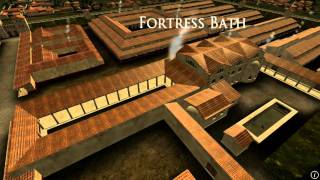 Animation of ancient Roman Fort in Caerleon Wales [upl. by Yrtua]