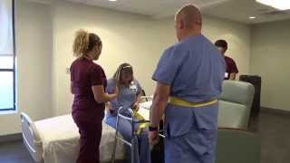 Physical Therapy Transfer Training  How To Transfer From Wheelchair To Bed [upl. by Feune]