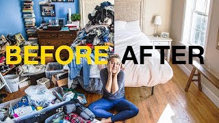 EXTREME KONMARI METHOD DECLUTTERING  Before amp After [upl. by Gavan]