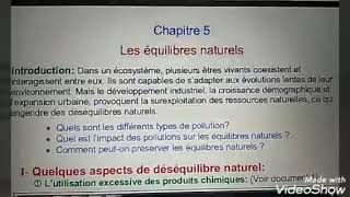 Les équilibre naturels première partie [upl. by Caterina]