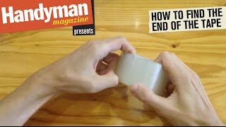 How To Find The End Of A Tape Roll Easily [upl. by Etirugram]