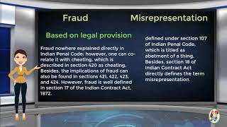 What is Difference Between Fraud amp Misrepresentation [upl. by Marj300]