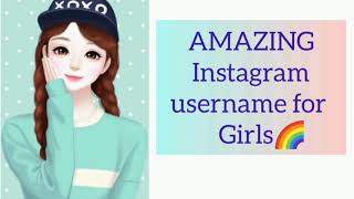 Girls Cute usernameinstagram Usernamescool username [upl. by Pitt]