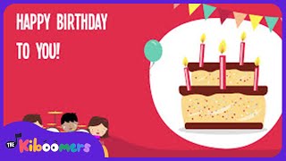 Happy Birthday To You Lyric Video  The Kiboomers Preschool Songs amp Nursery Rhymes [upl. by Frohman]