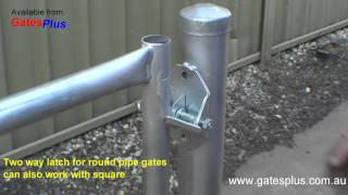 Gate Latch 2 way for round pipe and square [upl. by Dammahum]