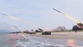 Preparing for war North Korea stages massive military drill [upl. by Leuname]