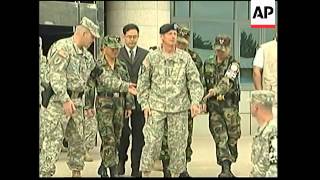 New US commander to SKorea visits Panmunjom [upl. by Dyrrej]