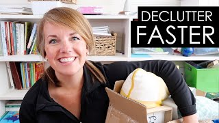 5 Tips to Declutter FASTER [upl. by Jasik]