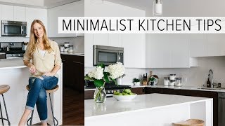 CREATING A MINIMALIST KITCHEN  clean declutter and simplify [upl. by Huan626]