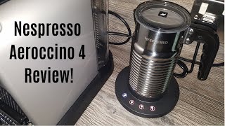 Nespresso Aeroccino 4 Milk Frother Review  Worth upgrading from the Aeroccino 3 [upl. by Eisle]