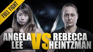 ONE Full Fight  Angela Lee vs Rebecca HeintzmanRozewski  Outstanding Submission  February 2016 [upl. by Hsemin]