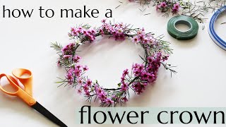 How to make a flower crown [upl. by Nairrot]