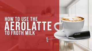 How To Use the AeroLatte To Froth Milk [upl. by Arriaes]