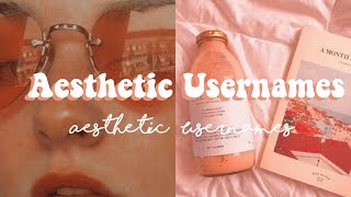 ♡ Aesthetic Usernames ♡ Cute Usernames for Instagram and TikTok ✨ [upl. by Mildred]