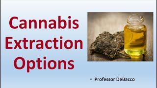 Cannabis Extraction Options [upl. by Ahsikam381]