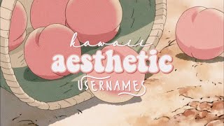 kawaii aesthetic usernames  soft username 🍑 [upl. by Genaro]