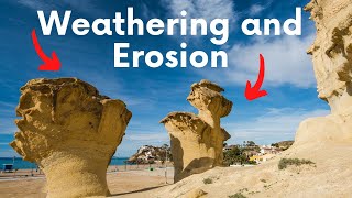 Difference between Weathering and Erosion [upl. by Ettenawtna]