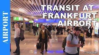 TRANSIT WALK AT FRANKFURT Airport FRA Terminal 1  Connection Flight Transfer Arriving amp Departing [upl. by Gerick]