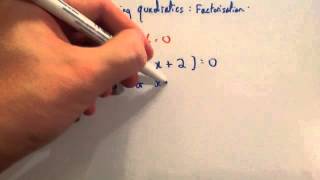 Solving Quadratics using Factorisation  Corbettmaths [upl. by Kcirderfla549]