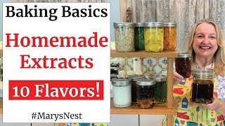 How to Make Homemade Extracts  Flavored Extracts  Baking Basics [upl. by Britton]