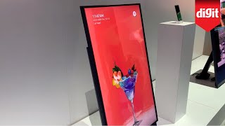 Heres A TV You Can Flip Sideways For Vertical Video Content Samsung Sero TV From CES 2020 [upl. by Akinad]