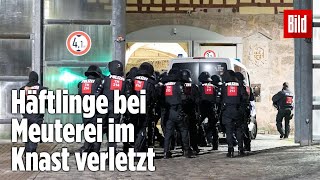 Gefängnismeuterei Polizei stürmt Knast in Thüringen  JVA Untermaßfeld [upl. by Ikkin47]