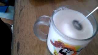 Aerolatte Review Frothing Cold Milk In Under 1 Minute [upl. by Ahsilla]